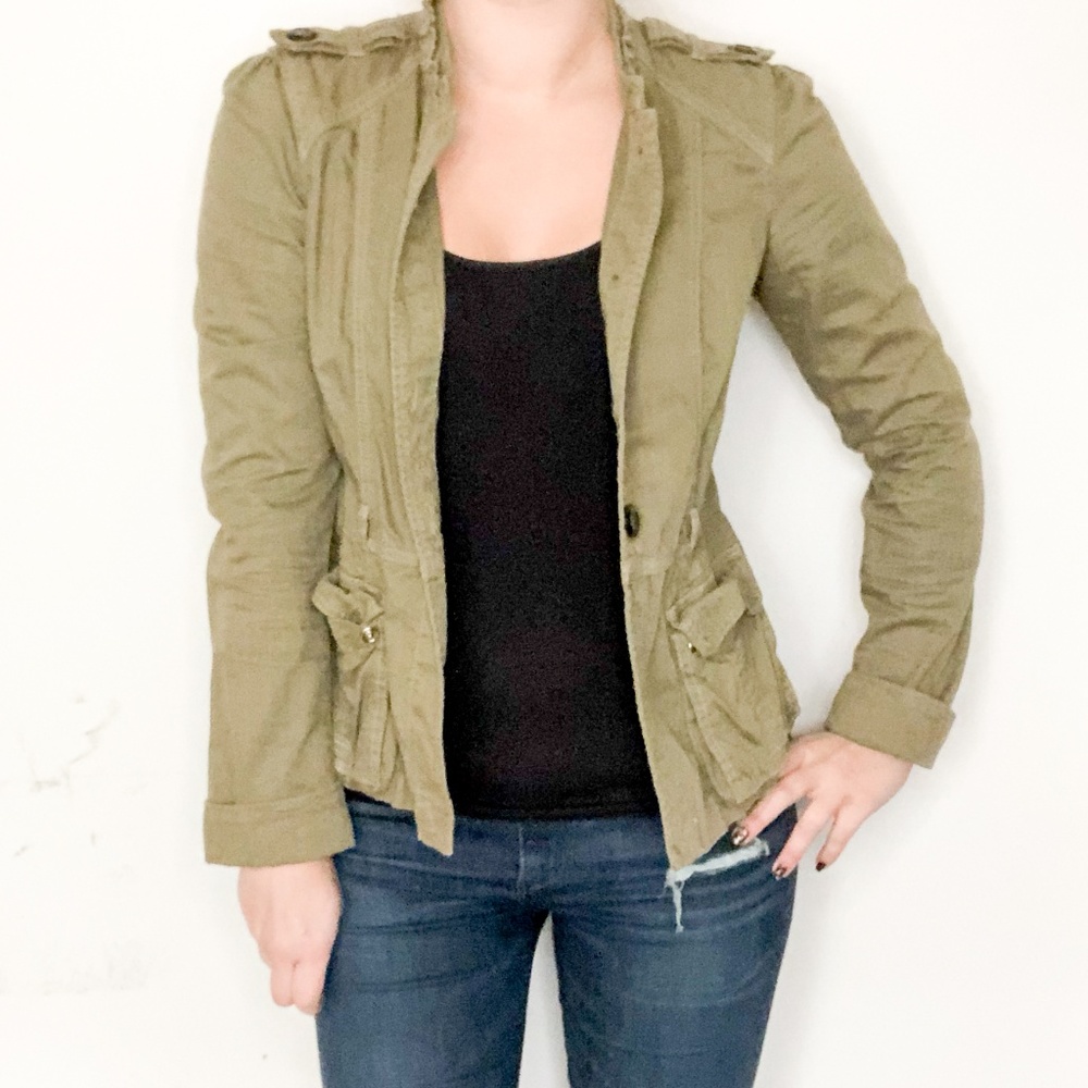Sanctuary Ruffle Utility Jacket